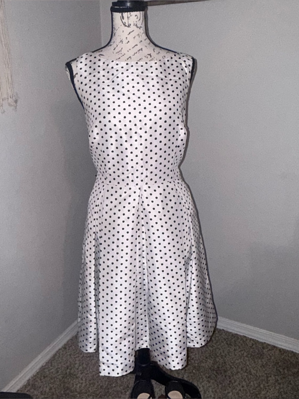 Polka Dot Sleeveless Vintage Dress
